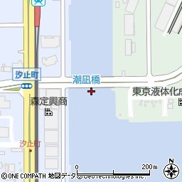 潮凪橋周辺の地図