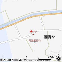 兵庫県丹波篠山市西野々137周辺の地図