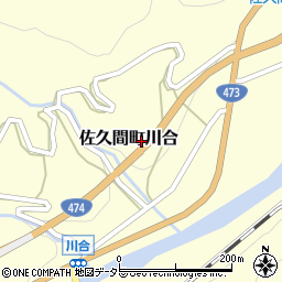 静岡県浜松市天竜区佐久間町川合周辺の地図