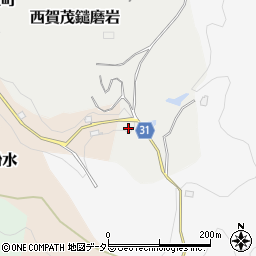 京都府京都市北区西賀茂鑓磨岩周辺の地図