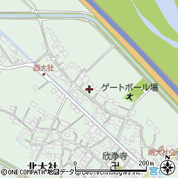 三重県員弁郡東員町南大社1448周辺の地図