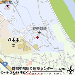 京都府南丹市八木町南広瀬（上野）周辺の地図