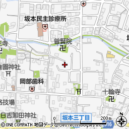 滋賀県大津市坂本6丁目29周辺の地図