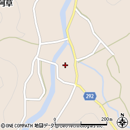 兵庫県丹波市山南町阿草301周辺の地図