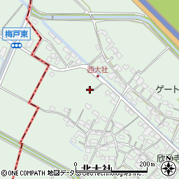 三重県員弁郡東員町南大社1233周辺の地図