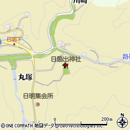 日箇出神社周辺の地図