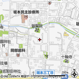滋賀県大津市坂本6丁目周辺の地図