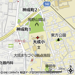 桑名市立大成小学校周辺の地図