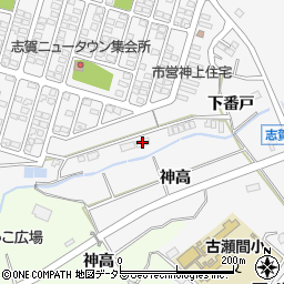 愛知県豊田市志賀町下番戸22周辺の地図