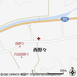 兵庫県丹波篠山市西野々324周辺の地図