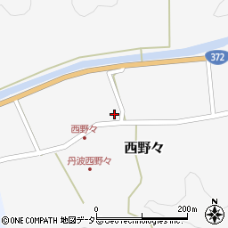 兵庫県丹波篠山市西野々283周辺の地図