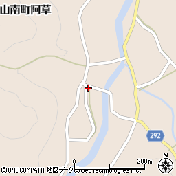 兵庫県丹波市山南町阿草782周辺の地図