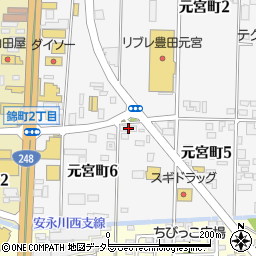 ガイソー　豊田店・ヤマハナ周辺の地図