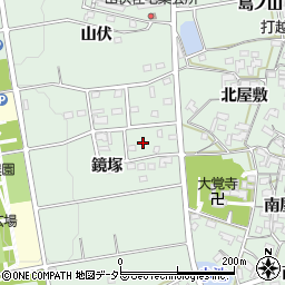 愛知県みよし市打越町鏡塚周辺の地図