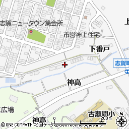 愛知県豊田市志賀町下番戸22-1周辺の地図