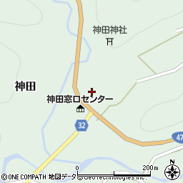 設楽町役場　神田町民センター周辺の地図