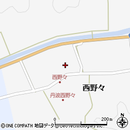 兵庫県丹波篠山市西野々253周辺の地図