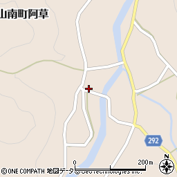 兵庫県丹波市山南町阿草799周辺の地図