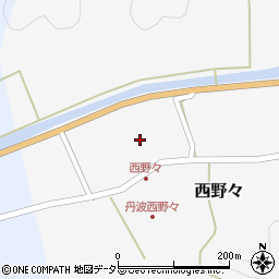 兵庫県丹波篠山市西野々259周辺の地図