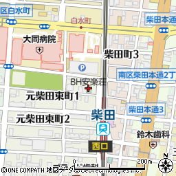 ビジネスホテル安楽荘周辺の地図
