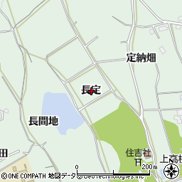 愛知県豊明市沓掛町長定周辺の地図
