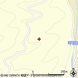 愛知県北設楽郡設楽町田峯戸井ノ沢周辺の地図