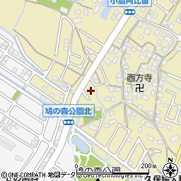 滋賀県守山市小島町1650-3周辺の地図