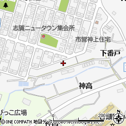 愛知県豊田市志賀町下番戸21-42周辺の地図