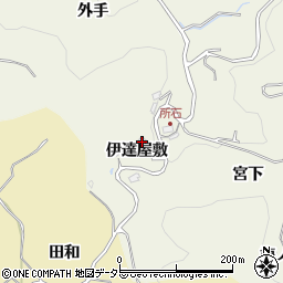 愛知県豊田市石楠町伊達屋敷周辺の地図