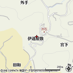 愛知県豊田市石楠町（伊達屋敷）周辺の地図