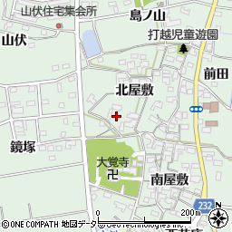 愛知県みよし市打越町北屋敷52周辺の地図