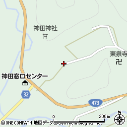 愛知県北設楽郡設楽町神田大平谷周辺の地図