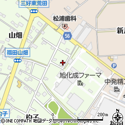 愛知県みよし市福田町池田周辺の地図