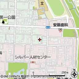 岡山県津山市北園町4周辺の地図