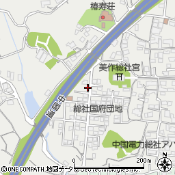 岡山県津山市総社518-4周辺の地図