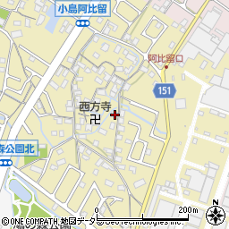 滋賀県守山市小島町910周辺の地図