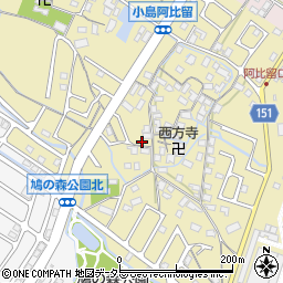 滋賀県守山市小島町1634周辺の地図