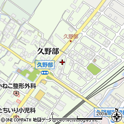 滋賀県野洲市久野部136周辺の地図