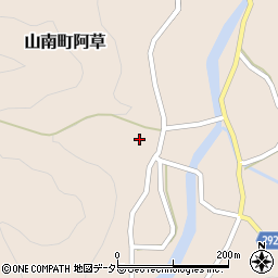 兵庫県丹波市山南町阿草790周辺の地図