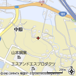 岡山県真庭市中原655周辺の地図