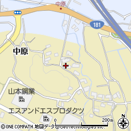 岡山県真庭市中原640周辺の地図