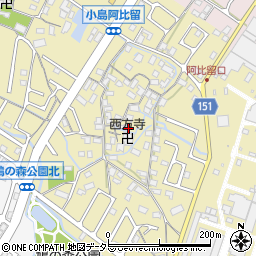 滋賀県守山市小島町1255周辺の地図