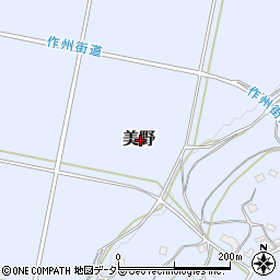 岡山県勝田郡勝央町美野周辺の地図