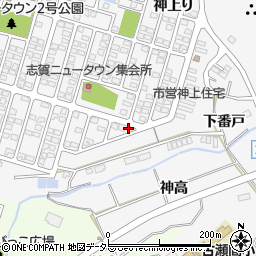愛知県豊田市志賀町下番戸21周辺の地図