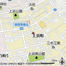 愛知県名古屋市南区上浜町周辺の地図