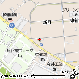 愛知県みよし市三好町新月73周辺の地図
