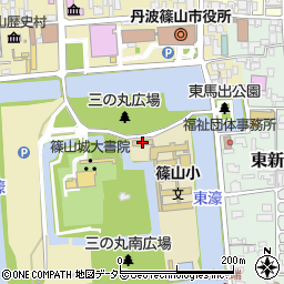 篠山周辺の地図