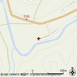 愛知県東栄町（北設楽郡）月（中貝津）周辺の地図