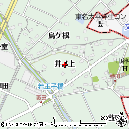 愛知県豊明市沓掛町（井ノ上）周辺の地図