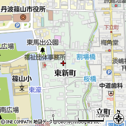 兵庫県丹波篠山市東新町周辺の地図